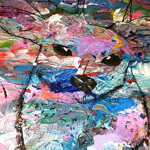 Handmade acrylic art